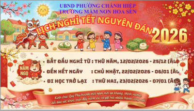 THÔNG BÁO LỊCH NGHỈ TẾT NGUYÊN ĐÁN 2026