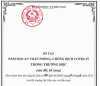 Quyết định số 406/QĐ-BGDĐT ngày 27/01/2021 của Bộ GDĐT Phê duyệt Sổ tay phòng, chống dịch COVID-19 (sửa đổi, bổ sung)