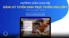 Hướng dẫn Cha mẹ đăng kí tuyển sinh trực tuyến vào Lớp 1 trên Cổng thông tin TSĐC TP.HCM (năm học 2026 - 2027)