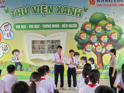 Thư viện trường THCS Chu Văn An tổ chức tiết đọc sách, tiết học tại thư viện năm học 2026 - 2027