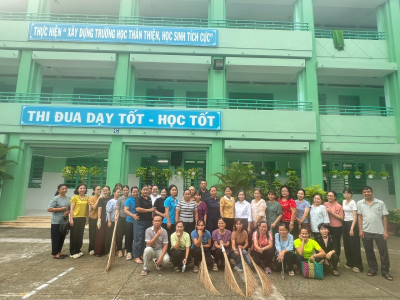 TRƯỜNG THCS PHÚ CƯỜNG TỔNG VỆ SINH CHUẨN BỊ NĂM HỌC MỚI 2026 -2027