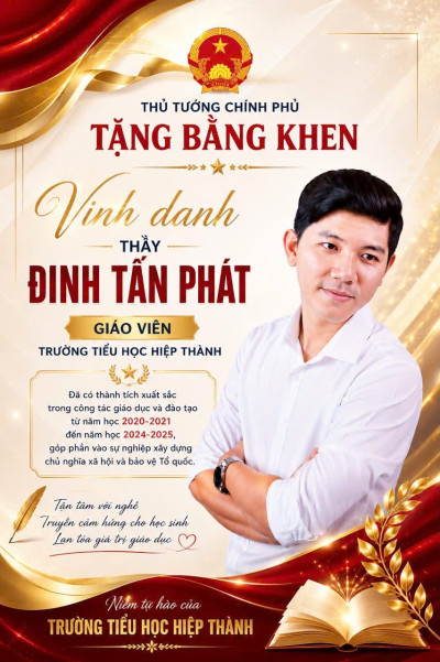 Vinh danh người thầy,người giáo viên được thủ tướng chính phủ tặng bằng khen