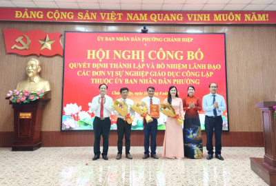CHÍNH THỨC THÀNH LẬP TRƯỜNG TIỂU HỌC CHÁNH HIỆP