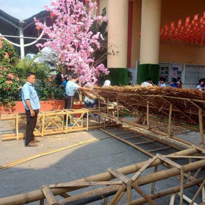 Chi bộ Trường Tiểu học Phú Mỹ tham gia công tác dân vận, chuẩn bị đón Xuân 2026