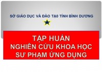 Tập huấn nghiên cứu khoa học sư phạm ứng dụng