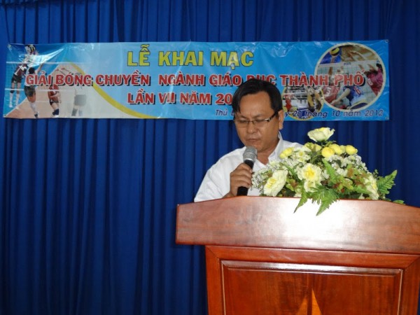 Đồng chí Bùi Tấn Đạt - CV PGD phát biểu khai mạc