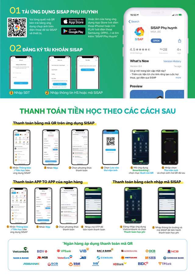 Huong dan nop tien qua VCB